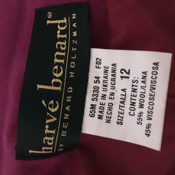 Vintage harve Bernard utility shacket coat women wool blend 12 y2k retro comfy - Picture 7 of 9